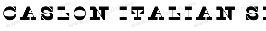 Caslon Italian Shaded Regular字体转换